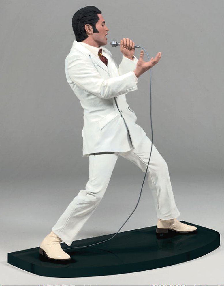 Elvis Presley ® WHITE SUIT Figure Microphone & Stage  