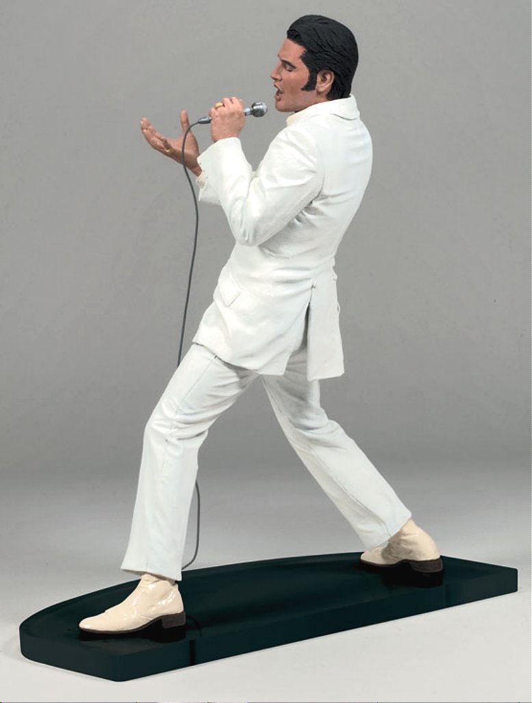 Elvis Presley ® WHITE SUIT Figure Microphone & Stage  