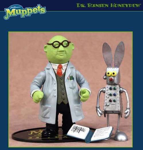 The Muppet Show Dr Bunsen Complete w Rabbit Robot